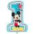 Balon foliowy cyfra 1 Myszka Mickey